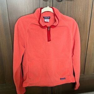 Patagonia Women’s Zip-Up Sweater in Vibrant Coral
